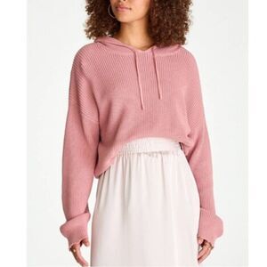 525 Shaker Hoodie Knit Green Neon Oversized Sweater Size S